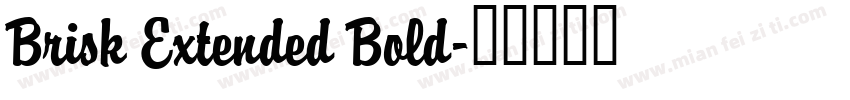 Brisk Extended Bold字体转换